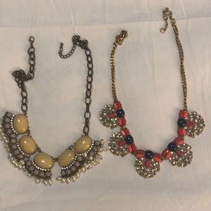 Two statement necklaces